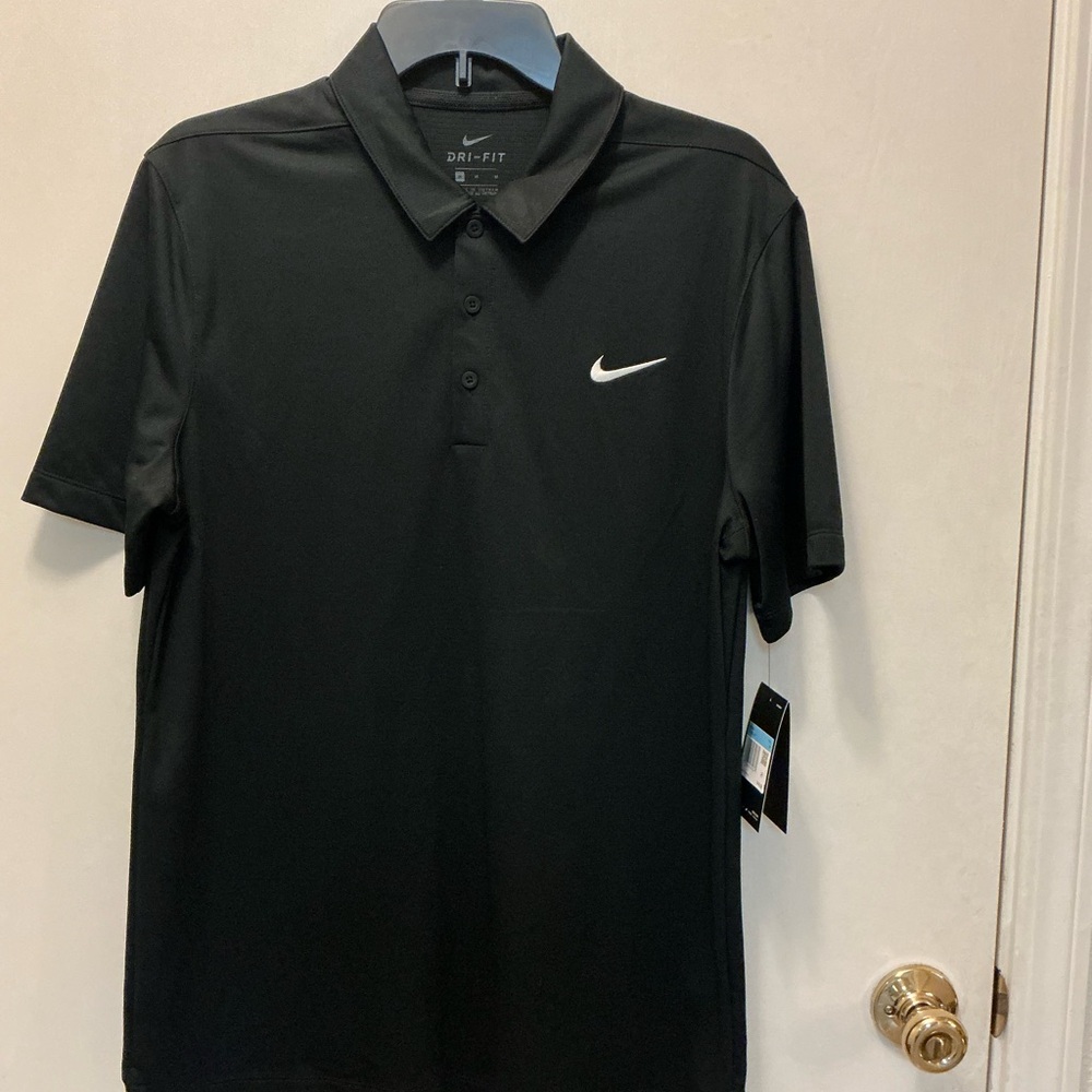 Nike Men's Black Dri-FIT Shirt - Golf shirt
